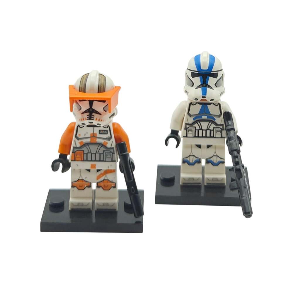 LEGO Star Wars Commander Cody SW1233 501st Clone Trooper SW1094 Lot w/ Stands